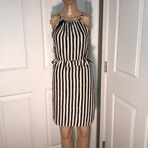 Ann Taylor LOFT Black & Ivory Dress. NWT. 0